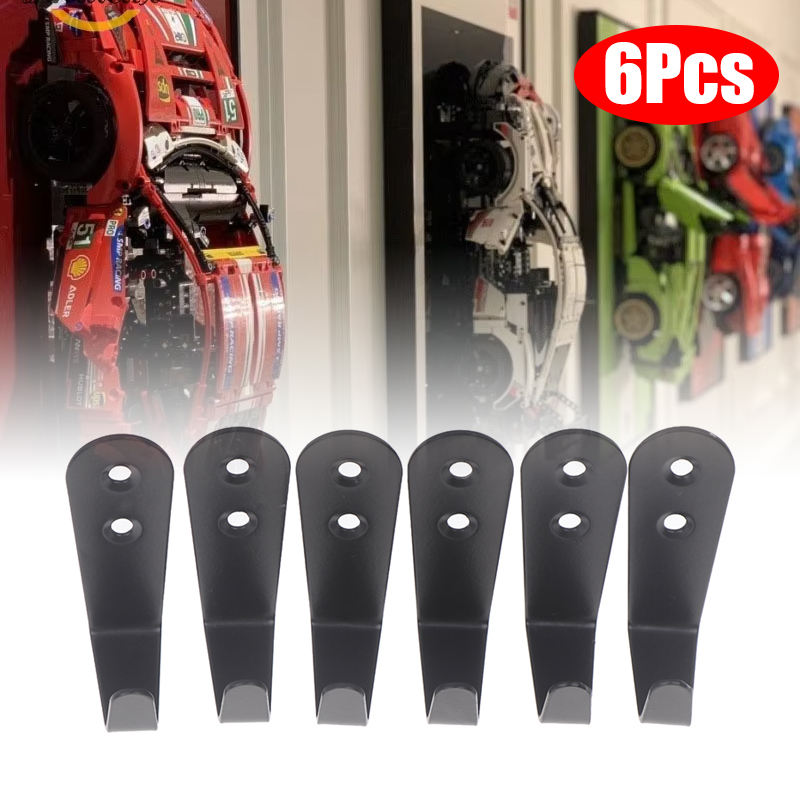 Car Care - 6 ชิ้น/ล็อต ตะขอแขวนผนังสำหรับ MOC Technic F1