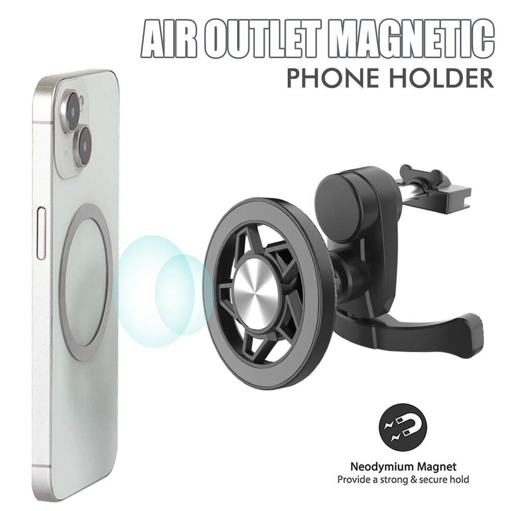 Magnetic Phone Holder For Car Vent - ที่วางโทรศัพท์ในรถยนต์ – รุ่นใหม่ ที่วางโทรศัพท์สำหรับช่องระบายอากาศในรถยนต์พร้อมตัวยึดแม่เหล็ก MagSafe