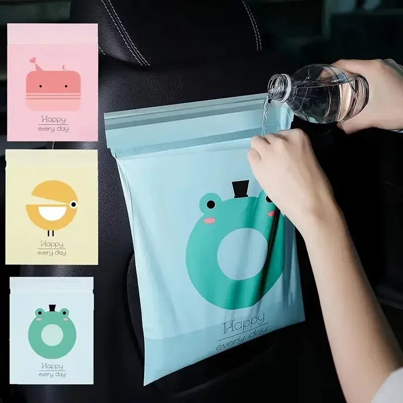ถุงขยะในรถยนต์ 15 ชิ้น ถุงขยะแ - Waterproof Car Trash Can With Lid บทวิจารณ์และราคา