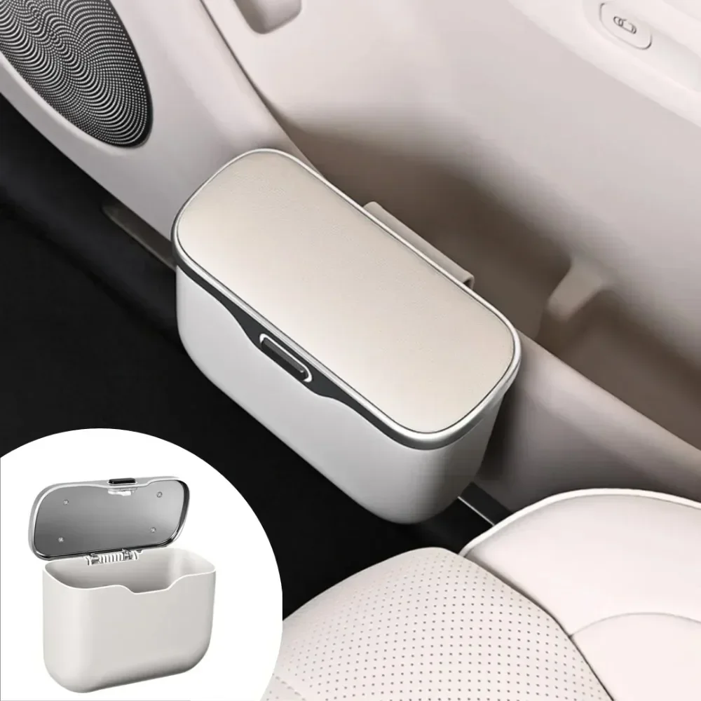 ถังขยะในรถยนต์แบบพกพา แขวนได้  - Waterproof Car Trash Can With Lid บทวิจารณ์และราคา