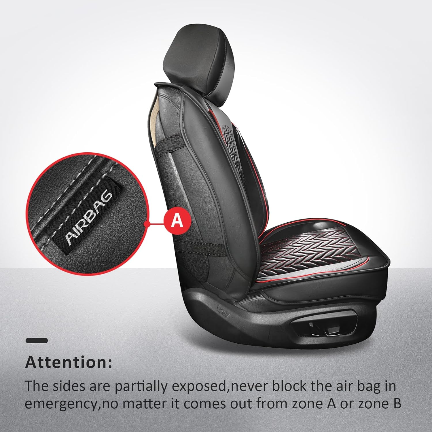ชุดคลุมเบาะรถยนต์แบบสากล ครบชุ - Leather Car Seat Covers Full Set Universal บทวิจารณ์และราคา