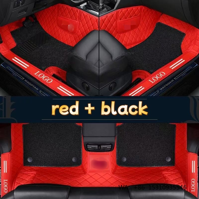 แผ่นรองพื้นรถยนต์หนัง PVC คุณภ - Car Floor Mats Universal Waterproof Leather บทวิจารณ์และราคา