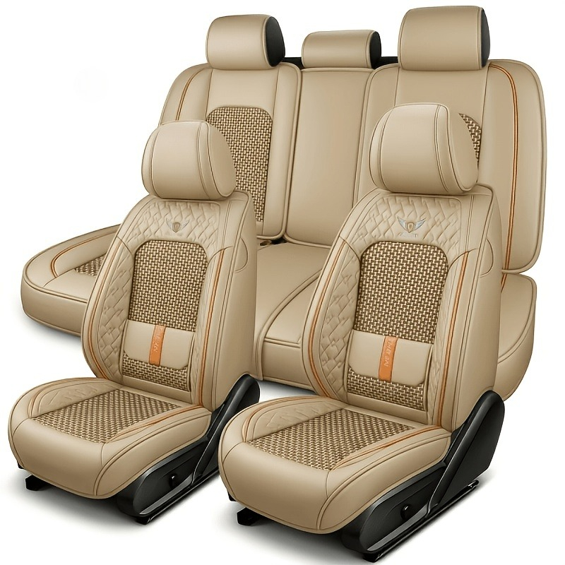 สำหรับ peugeot 206 w205 honda  - Leather Car Seat Covers Full Set Universal บทวิจารณ์และราคา