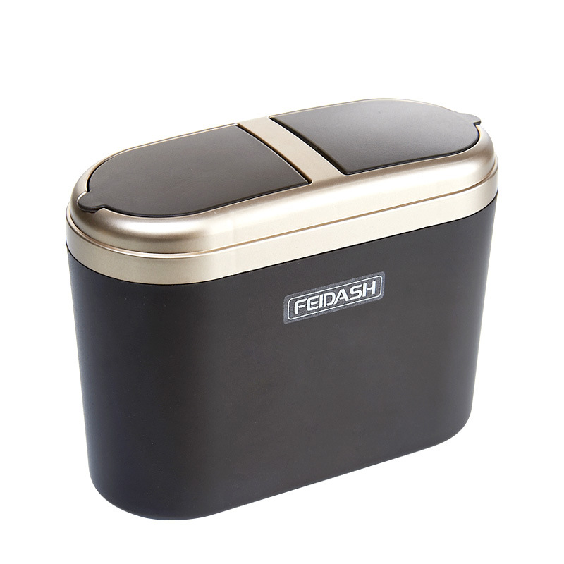 แบบพกพาพลาสติกกล่องเก็บรถถังขย - Waterproof Car Trash Can With Lid บทวิจารณ์และราคา