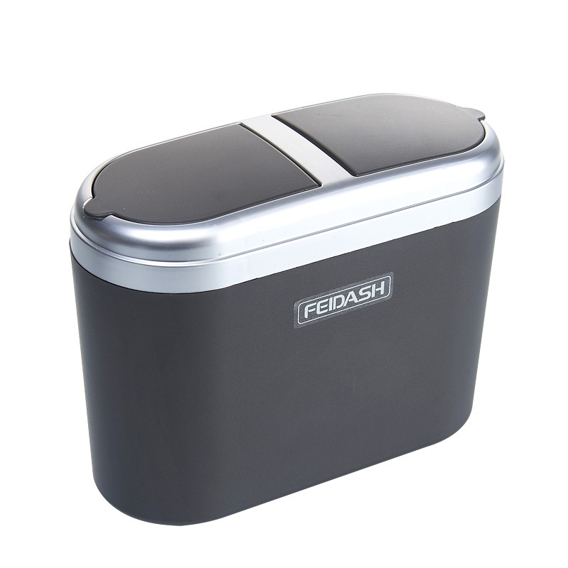 แบบพกพาพลาสติกกล่องเก็บรถถังขย - Waterproof Car Trash Can With Lid บทวิจารณ์และราคา