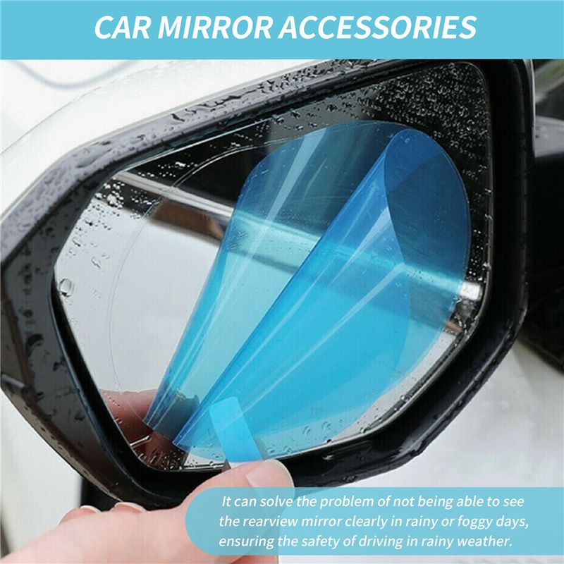 A10E-4 ชิ้นฟิล์มกระจกมองหลังรถ - Anti Glare Car Rearview Mirror Film บทวิจารณ์และราคา