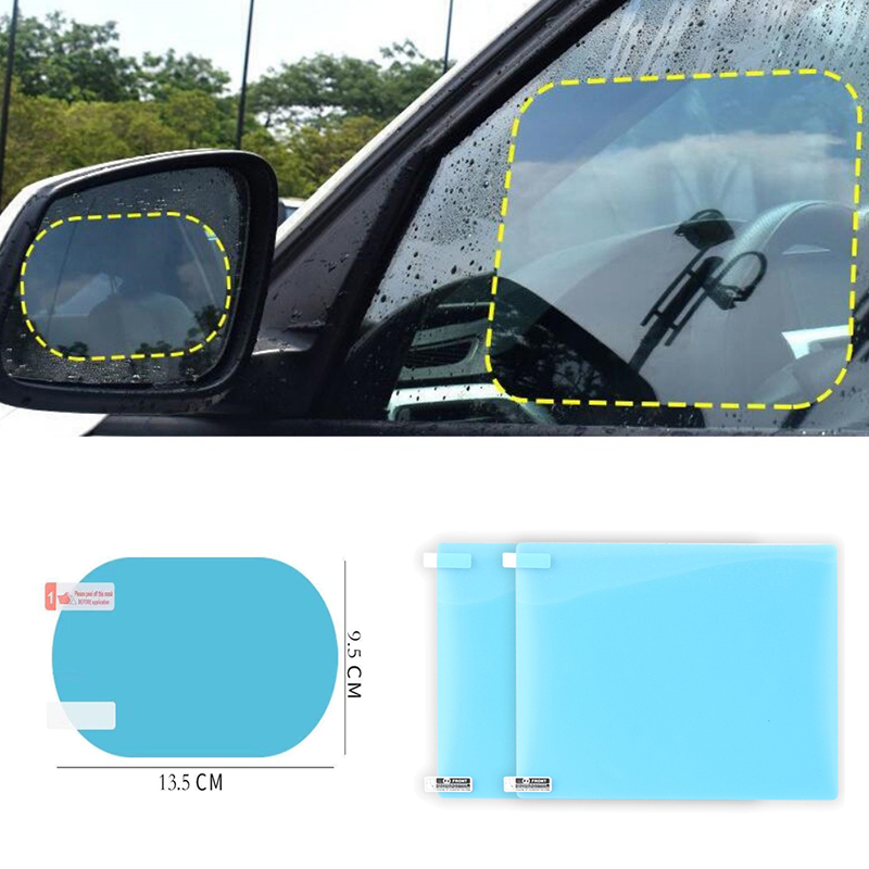 4 ชิ้น ฟิล์มกันฝ้า กันแสงสะท้อ - Anti Glare Car Rearview Mirror Film บทวิจารณ์และราคา