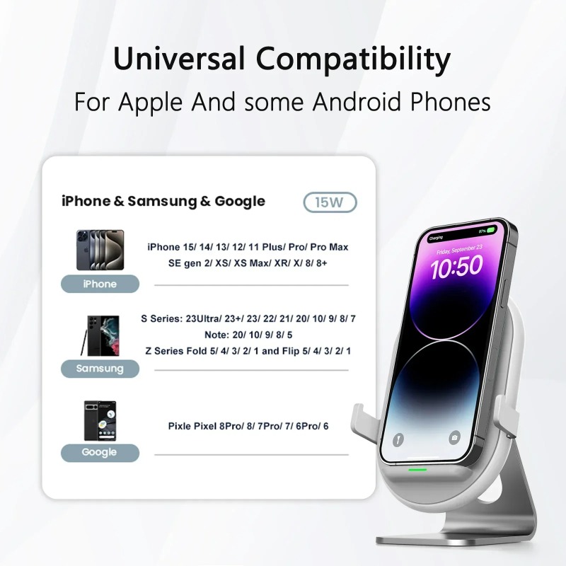 ที่ชาร์จไร้สายในรถยนต์ 15W ชาร - Wireless Car Charger Mount Fast Charging บทวิจารณ์และราคา