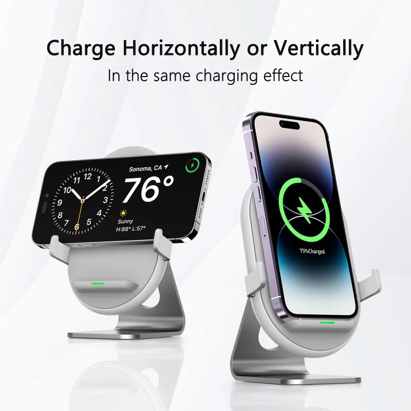 ที่ชาร์จไร้สายในรถยนต์ 15W ชาร - Wireless Car Charger Mount Fast Charging บทวิจารณ์และราคา