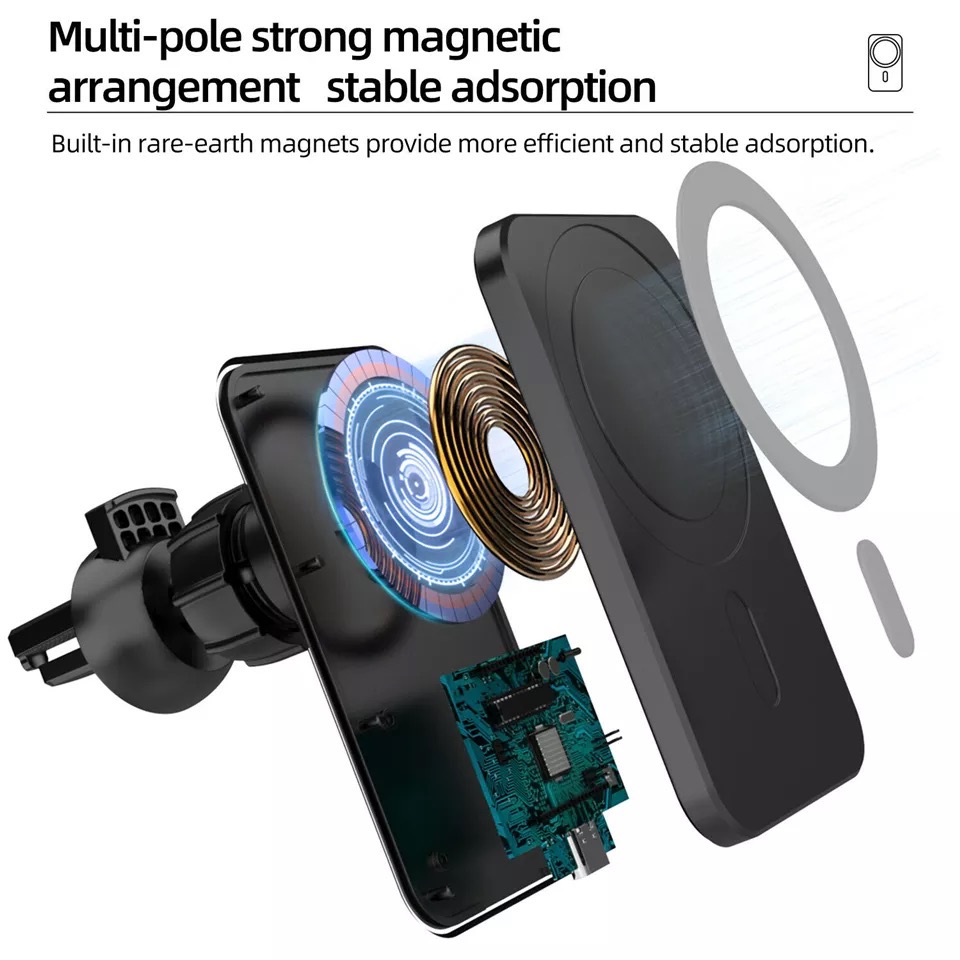 Wireless Charger ผู้ถือโทรศัพท - Wireless Car Charger Mount Fast Charging บทวิจารณ์และราคา