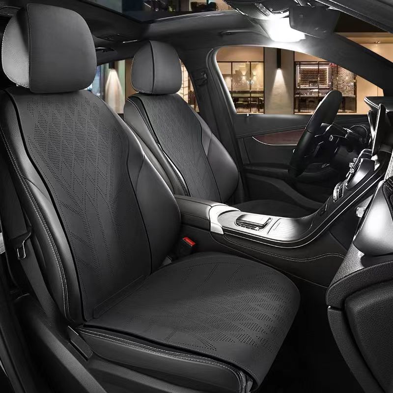 ชุดหุ้มเบาะรถยนต์หนังกลับ 5 ที - Leather Car Seat Covers Full Set Universal บทวิจารณ์และราคา