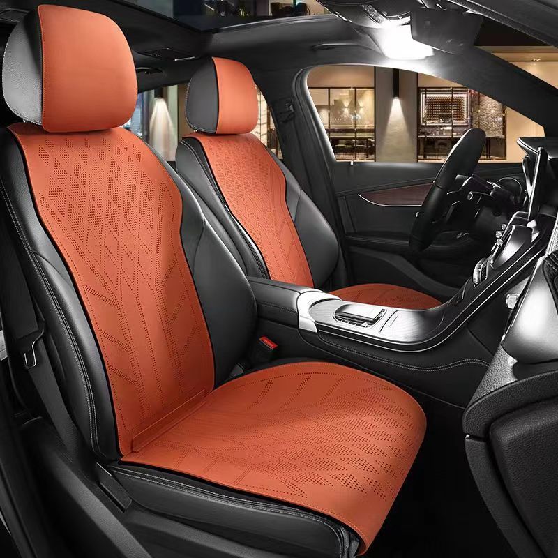ชุดหุ้มเบาะรถยนต์หนังกลับ 5 ที - Leather Car Seat Covers Full Set Universal บทวิจารณ์และราคา