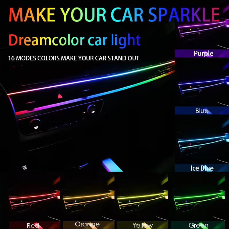 ไฟตกแต่งภายในรถยนต์ 12V ยูนิเว - Led Ambient Interior Car Lights App Control บทวิจารณ์และราคา