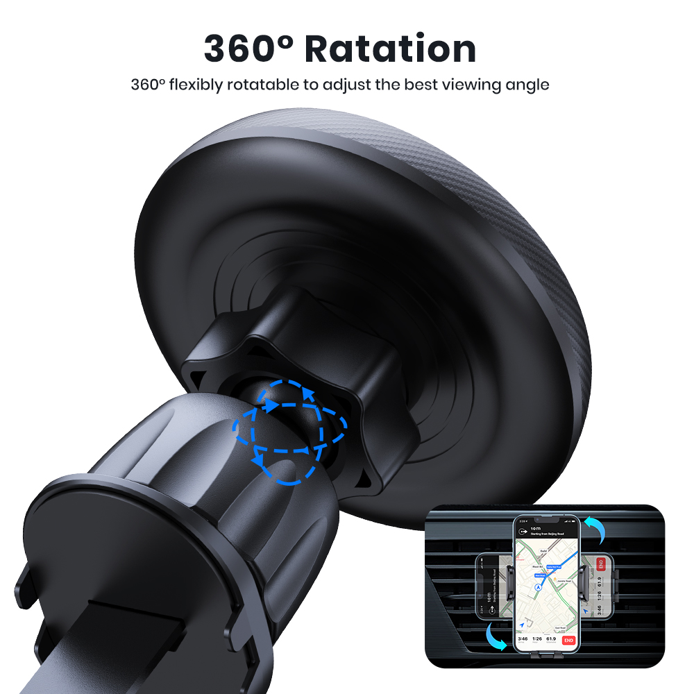 ที่ยึดโทรศัพท์ในรถยนต์แบบแม่เห - Magnetic Phone Holder For Car Vent บทวิจารณ์และราคา