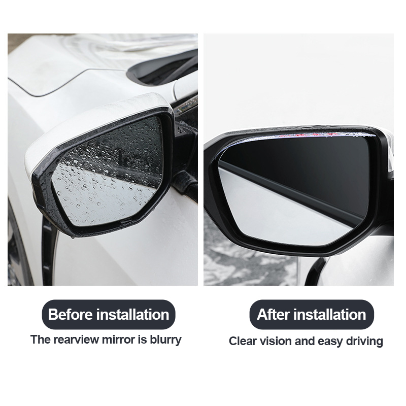 2 ชิ้นกระจกมองหลังรถยนต์ Rain  - Anti Glare Car Rearview Mirror Film บทวิจารณ์และราคา
