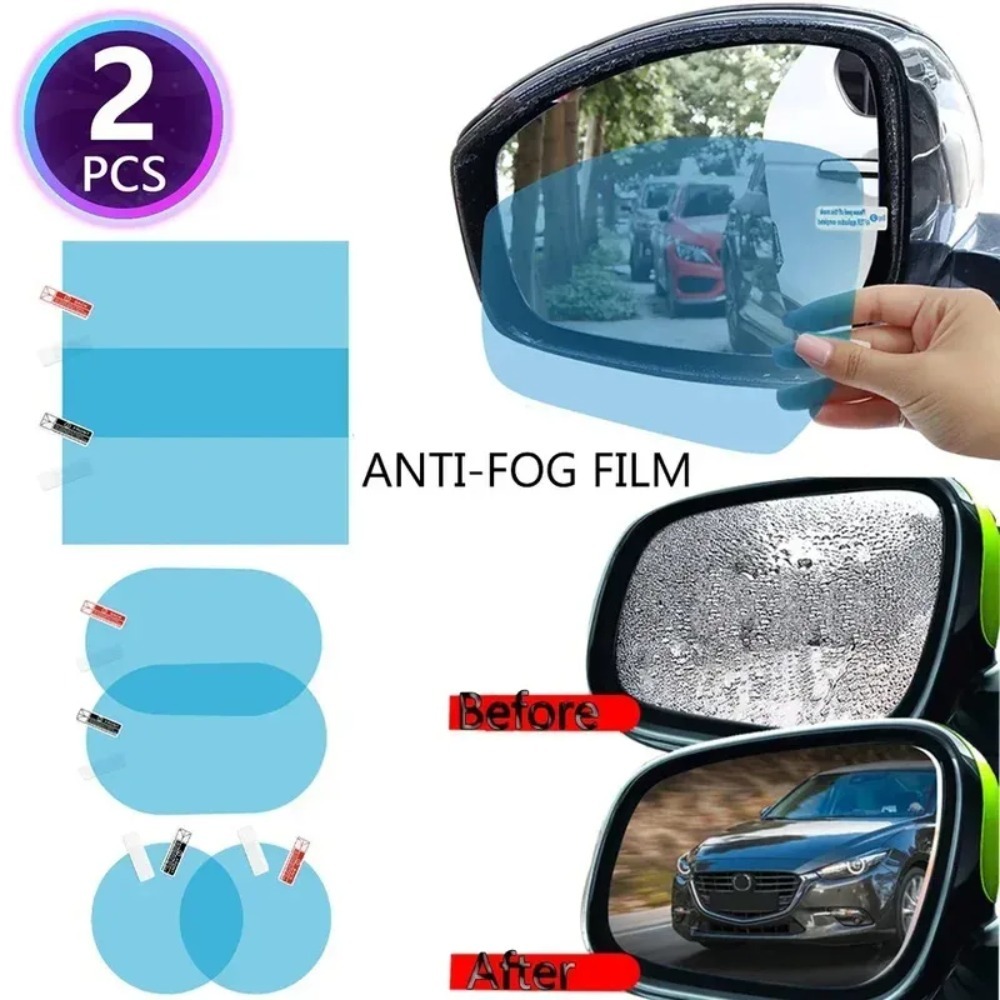 ฟิล์มกันรอยกระจกมองหลังรถยนต์  - Anti Glare Car Rearview Mirror Film บทวิจารณ์และราคา