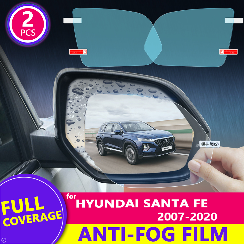 สำหรับ Hyundai Santa Fe 2007-2 - Anti Glare Car Rearview Mirror Film บทวิจารณ์และราคา