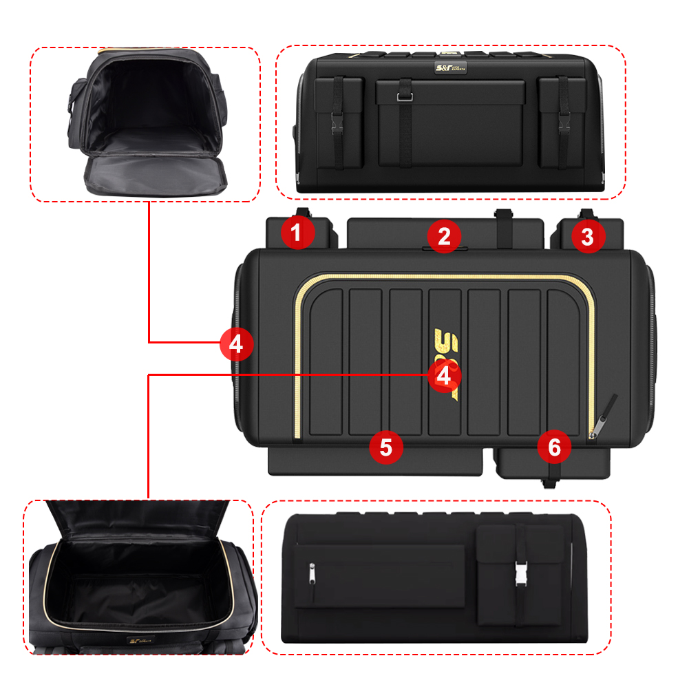 กล่องเก็บ70L อเนกประสงค์ทำจากผ - Car Trunk Organizer Foldable Storage Box บทวิจารณ์และราคา