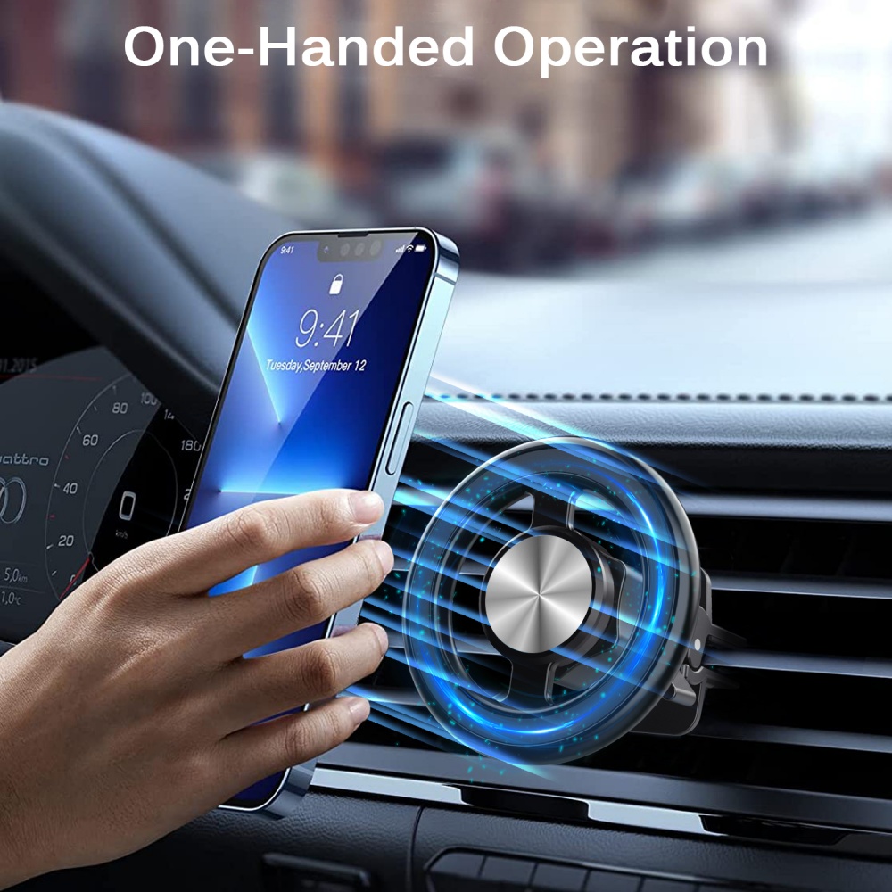 ที่ยึดโทรศัพท์มือถือในรถยนต์แบ - Magnetic Phone Holder For Car Vent บทวิจารณ์และราคา